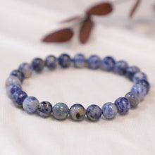 Load image into Gallery viewer, Natural Sodalite Round Beads Stretch Bracelets, Charged by Reiki Grand Master &amp; Vastu Expert for Unisex
