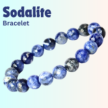 Load image into Gallery viewer, Fame &amp; Success Combo of 3 Natural Crystal Bracelets For Gifting - Pack of 3 - Amethyst + Firoza + Sodalite
