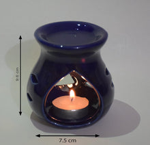 Load image into Gallery viewer, Ceramic Clay Candle Operated Aroma Burner|Oil Diffuser (Assorted Color)
