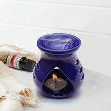 Load image into Gallery viewer, Ceramic Clay Candle Operated Aroma Burner|Oil Diffuser (Assorted Color)
