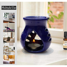 Load image into Gallery viewer, Ceramic Clay Candle Operated Aroma Burner|Oil Diffuser (Assorted Color)
