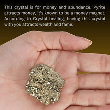 Load image into Gallery viewer, AGATE Original Pyrite Stone for Wealth and Business Luck/Vastu/Working Table Decor with Increased Will power and Manifestation
