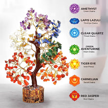 Load image into Gallery viewer, 7 Chakras Gemstone Crystal Tree - 150 Beads Feng Shui  for Wealth, Growth, Peace and Health - Dealswap
