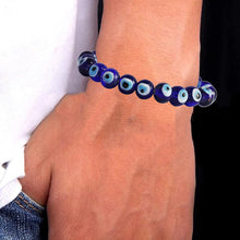 Load image into Gallery viewer, Protection &amp; Blessings: Spiritual Evil Eye Blue Stone Bracelet for Men, Women &amp; Kids
