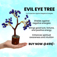 Load image into Gallery viewer, Blue Evil Eye Tree for Protection, Good Luck &amp; Stability| Showpiece for Home, Table, Office
