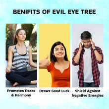 Load image into Gallery viewer, Blue Evil Eye Tree for Protection, Good Luck &amp; Stability| Showpiece for Home, Table, Office
