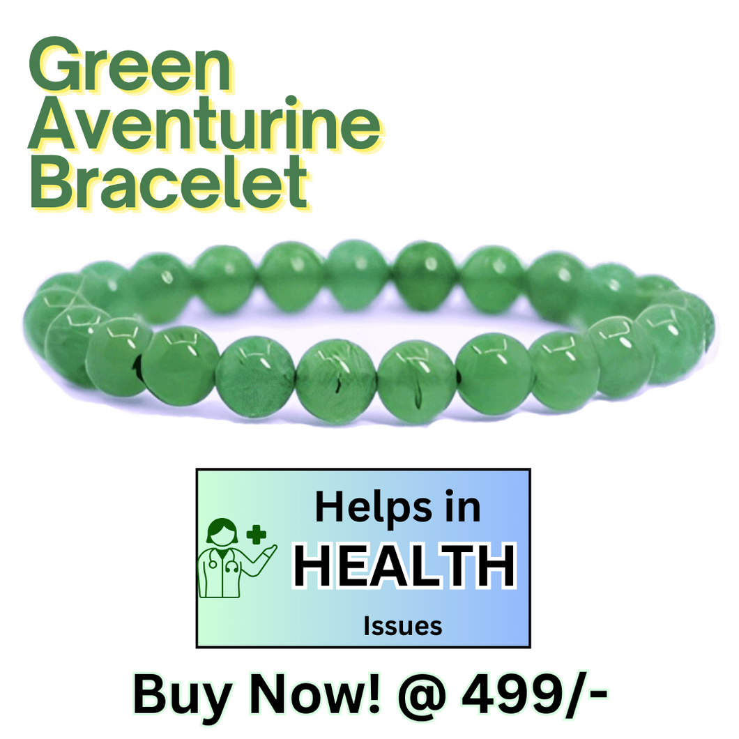 Wealth & Abundance: Green Aventurine Genuine Stone Bracelet for Men Women & Kids