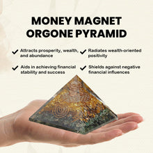 Load image into Gallery viewer, Wealth, Prosperity &amp; Abundance: Original Money Magnet Orgone Pyramid | Gift for Home Décor
