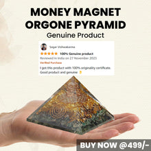 Load image into Gallery viewer, Wealth, Prosperity &amp; Abundance: Original Money Magnet Orgone Pyramid | Gift for Home Décor
