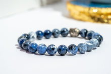 Load image into Gallery viewer, Natural Sodalite Round Beads Stretch Bracelets, Charged by Reiki Grand Master &amp; Vastu Expert for Unisex
