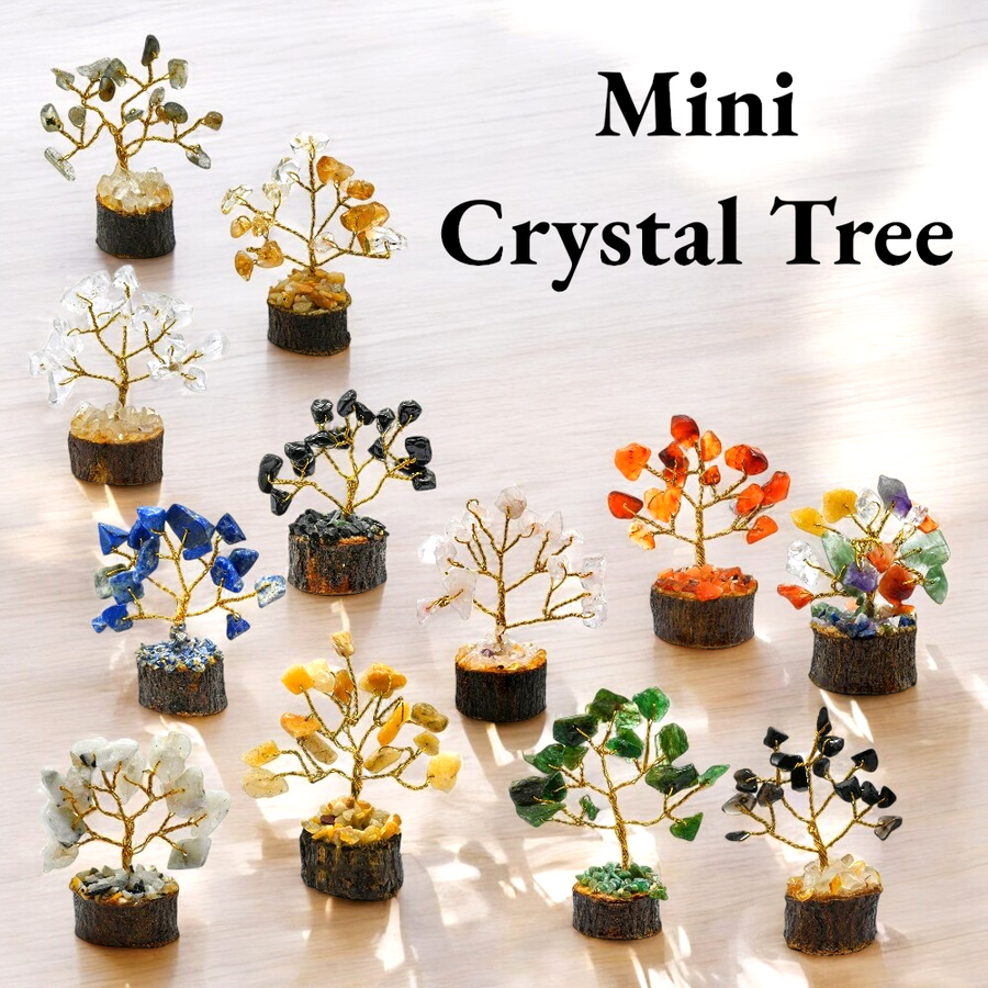 Mini Tree Crystal Tree Handmade Home Decor Items Crystal Bonsai Tree Showpiece For Home Decor Vastu Gift Items For Home Decoration Hall Decoration Items Crystals Tree Gifts-Pack of 1