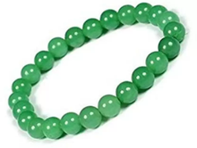 Load image into Gallery viewer, Certified Natural Green Aventurine Round Beads Crystal Stone Bracelet
