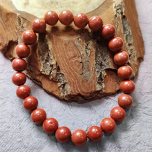 Load image into Gallery viewer, Reiki Crystal Product: Red Jasper Stone Bead Bracelet | Awesome Jewelry Gift for both Men&amp; Women
