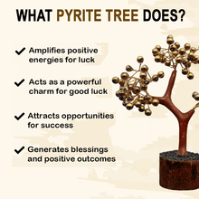 Load image into Gallery viewer, Golden Pyrite Crystal Tree for Success Abundance Luck &amp; Prosperity- Decorative Showpiece
